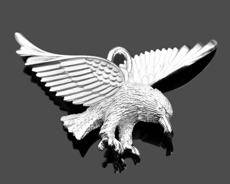 HERREN SCHMUCK ADLER ANHÄNGER 925 SILBER KETTENANHÄNGER EAGLE