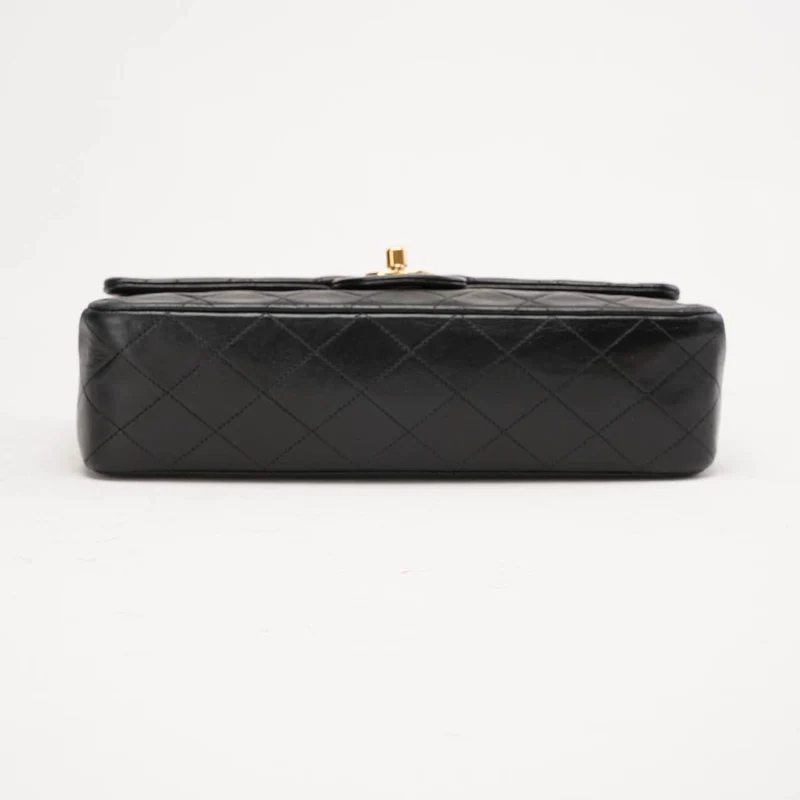 Chanel Vintage Medium Classic Double Flap Lammleder, Schwarz, 1997