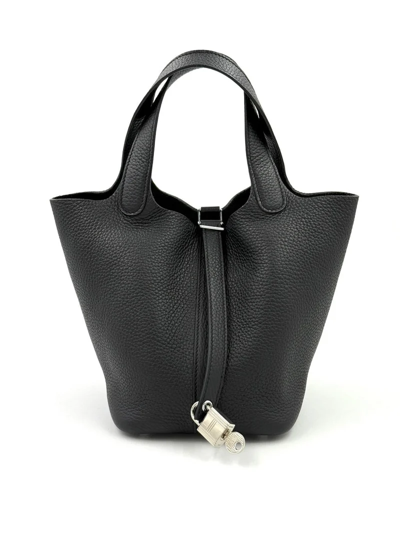 Hermes Picotin 18 Taurillon Clemence Noir 2025