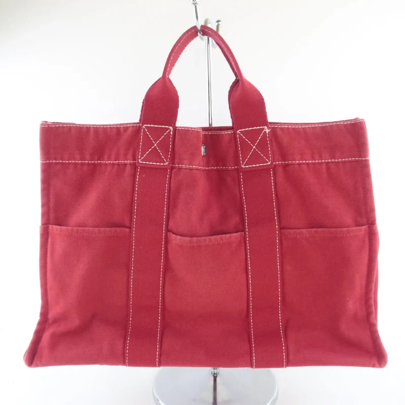 Hermes Red Cannes PM Beach Tote