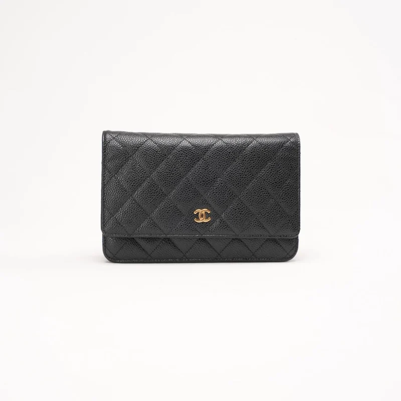 Chanel Classic Wallet on Chain Woc in Black Caviar 2014