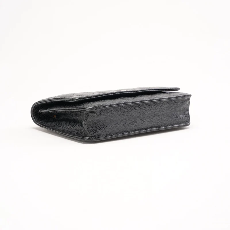 Chanel Classic Wallet on Chain Woc in Black Caviar 2017