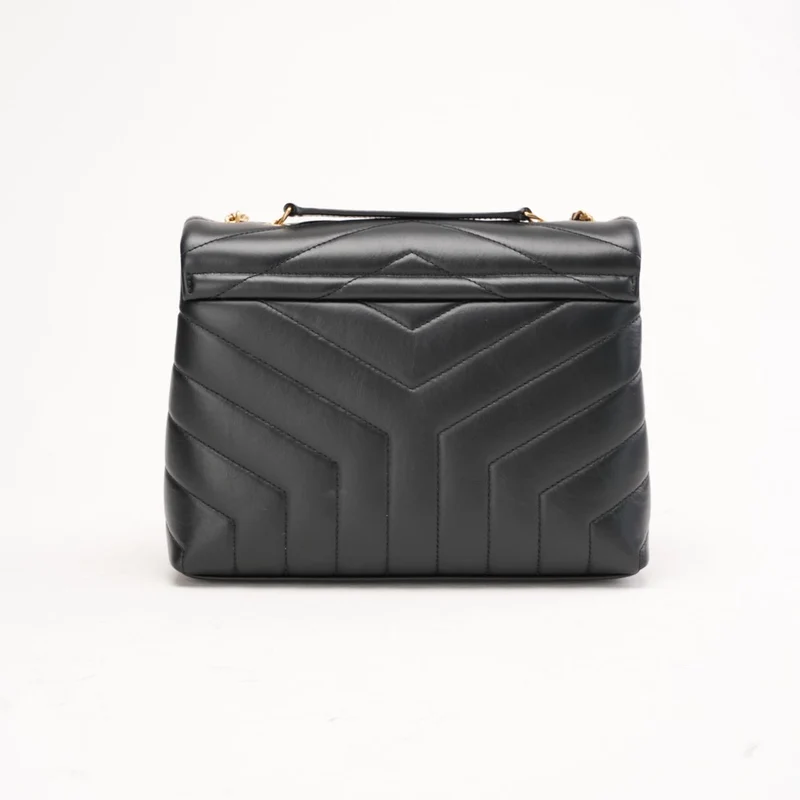 Saint Laurent Kleine Loulou Henkeltasche Schwarz 2024