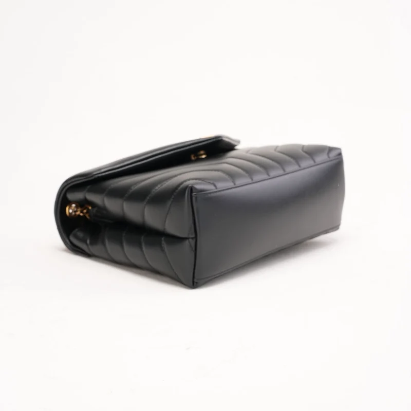 Saint Laurent Kleine Loulou Henkeltasche Schwarz 2024
