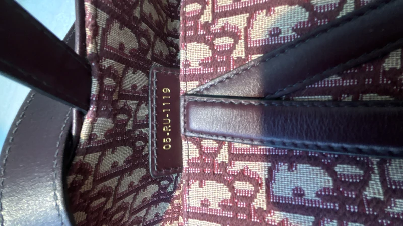 Christian Dior Oblique Satteltasche Burgunderrot 2019