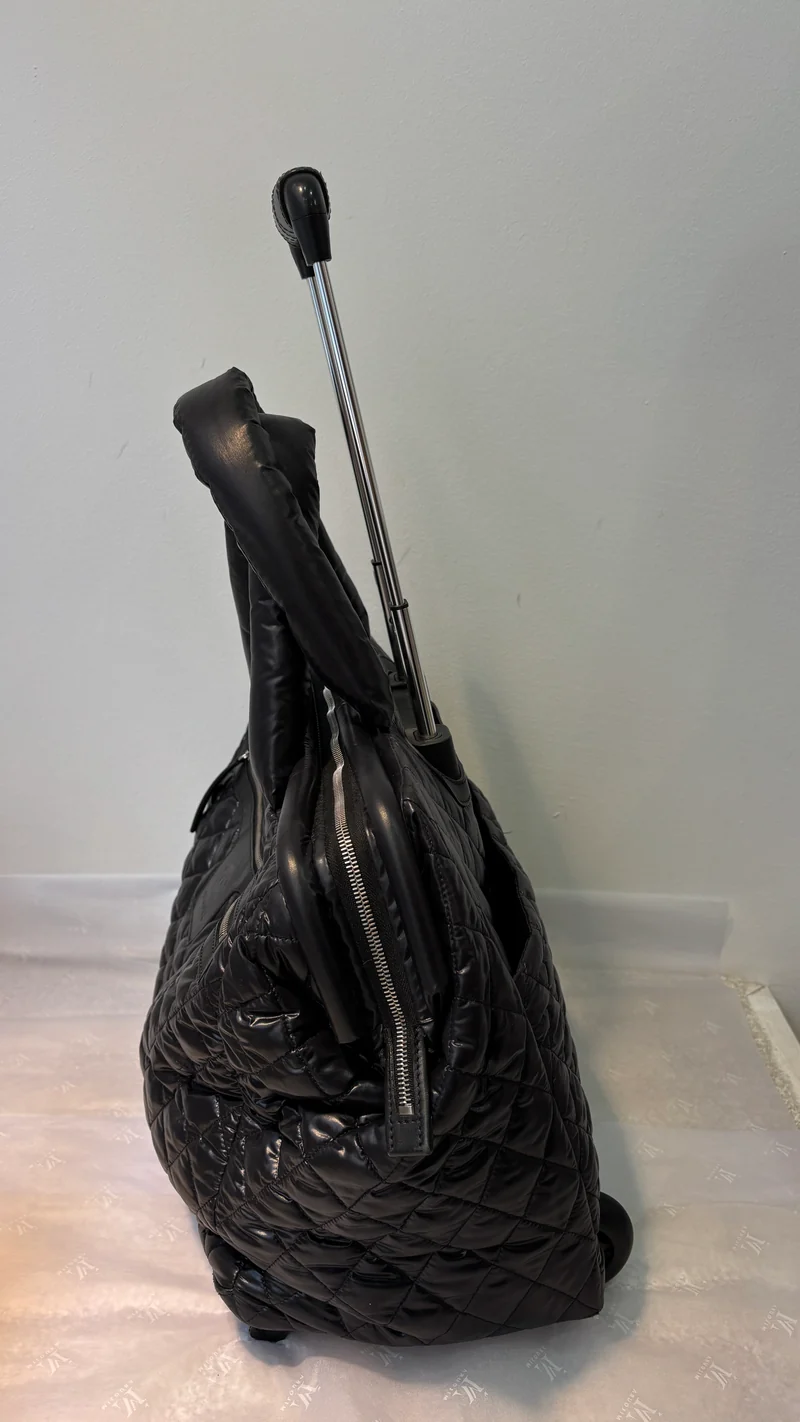 Chanel Coco Cocoon Trolley-Rollkoffer Nylon Schwarz 2017