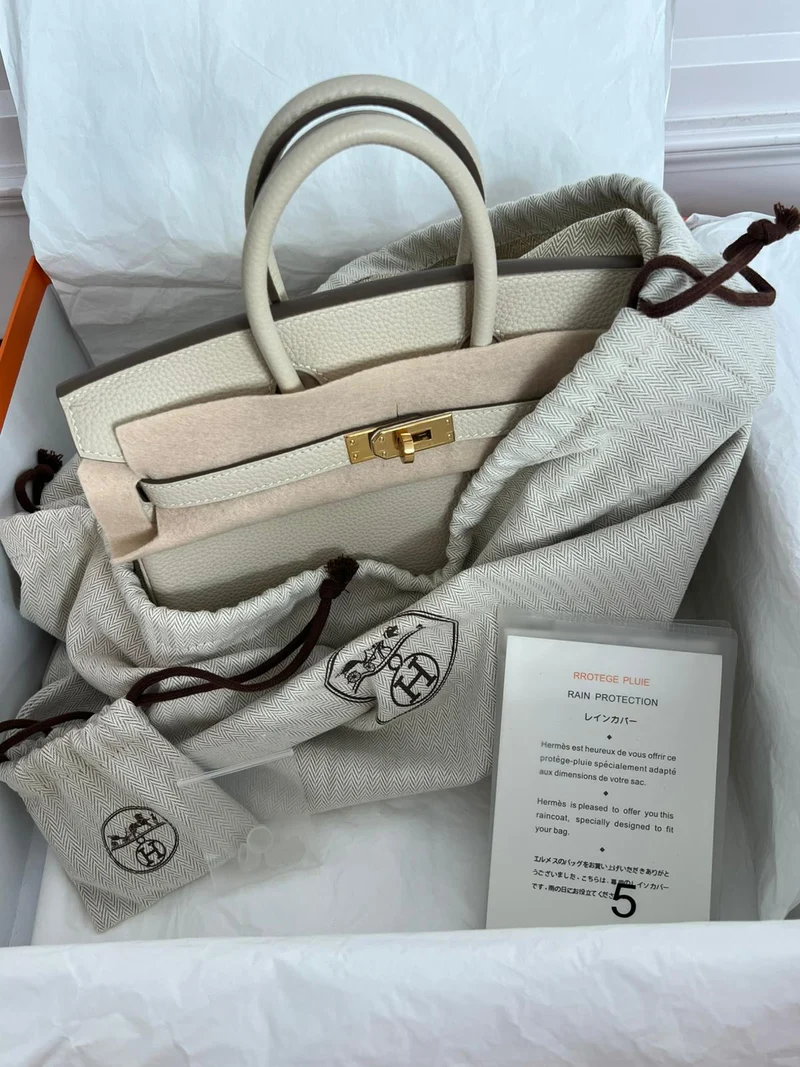 Hermes Birkin 25 Sellier Craie Veau Togo 2023
