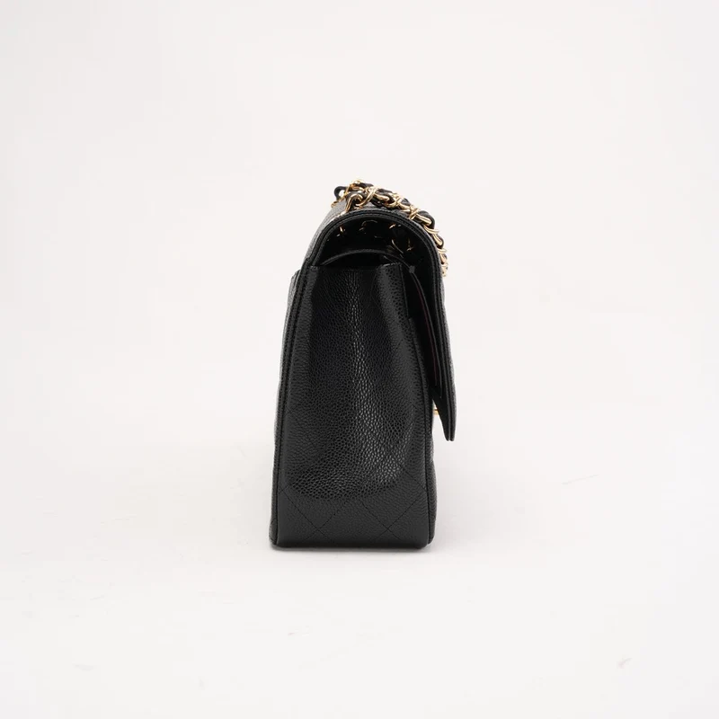 Chanel Classic Jumbo Double Flap Caviar Black 2011