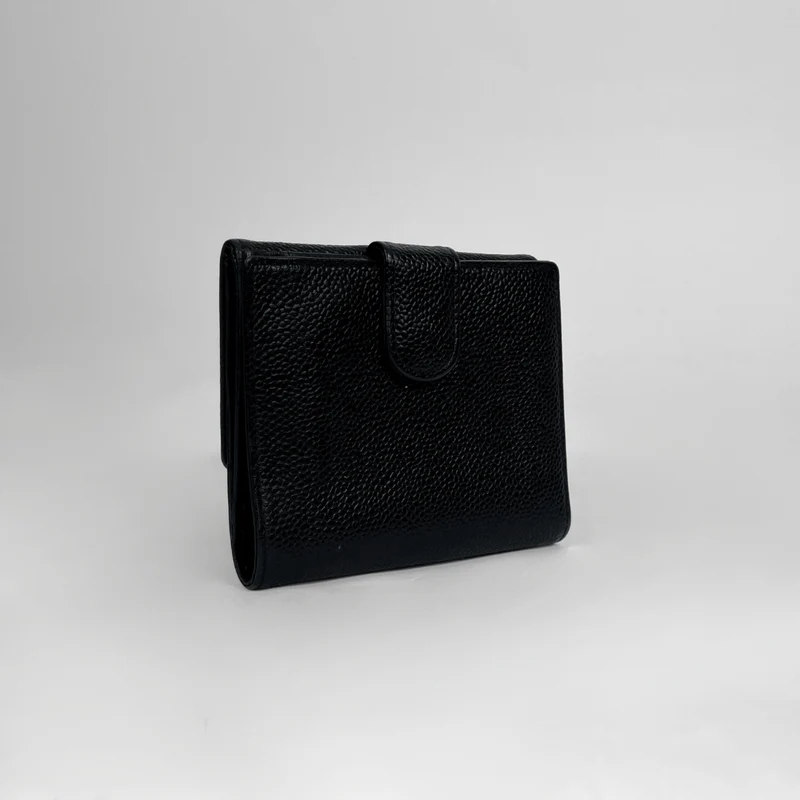 Chanel Caviar Timeless CC Wallet in Schwarz