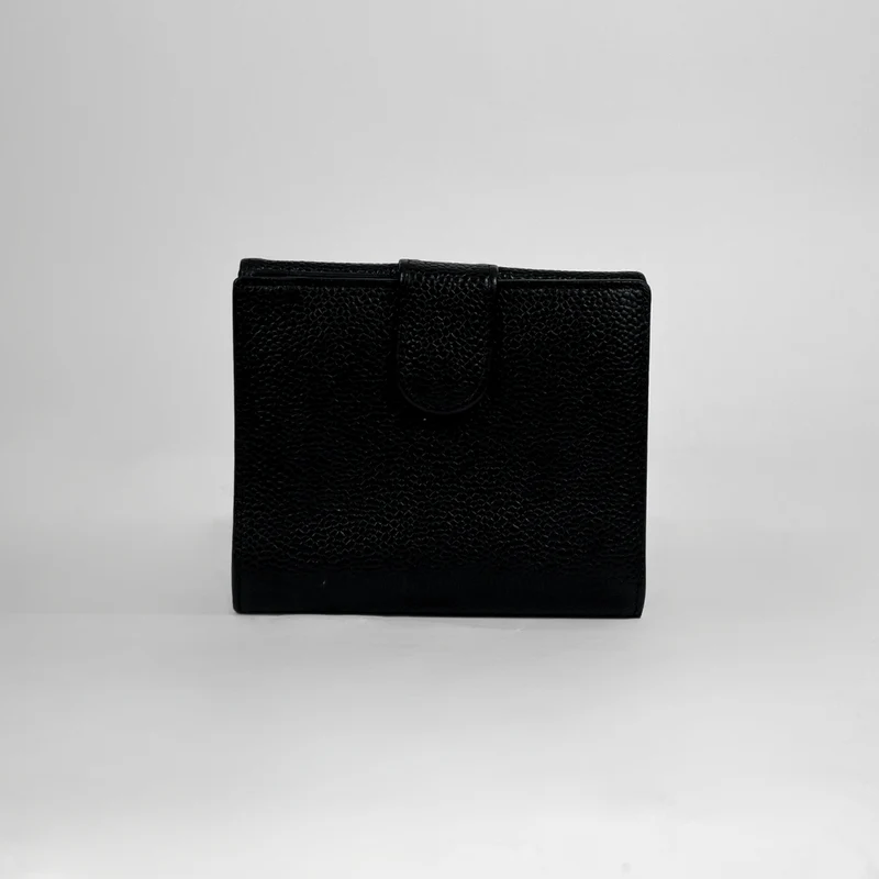 Chanel Caviar Timeless CC Wallet in Schwarz