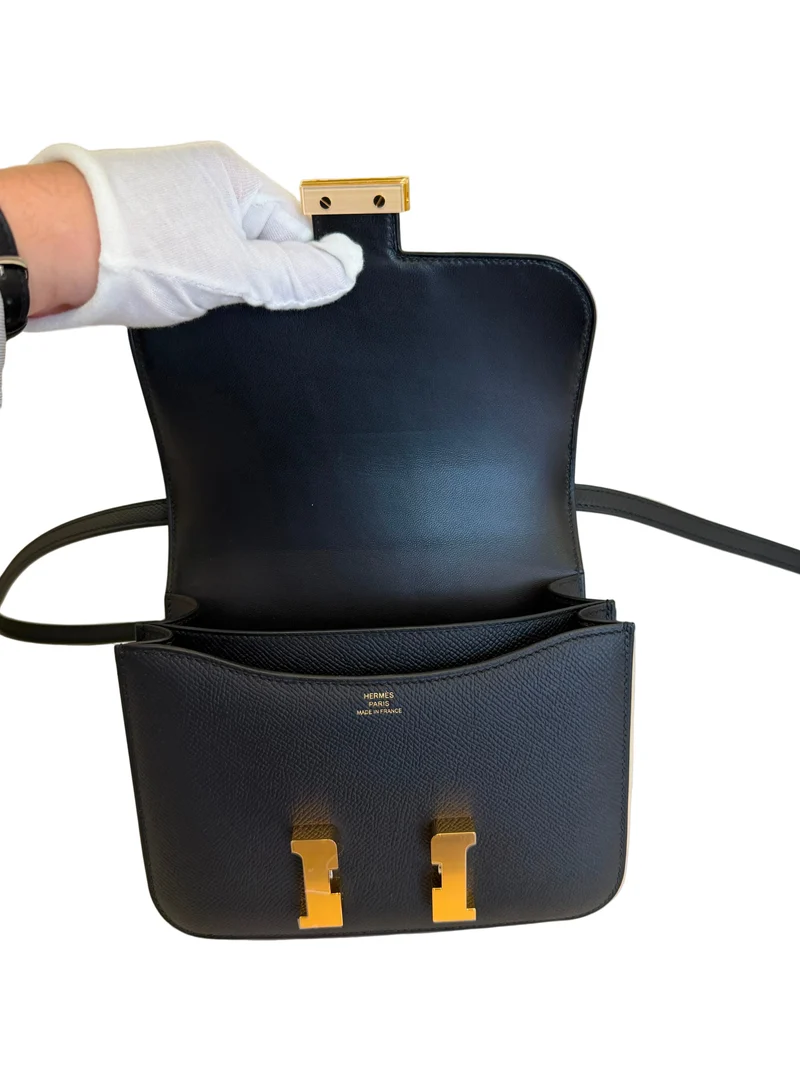 Hermes Constance Mini Epsom Leder Schwarz 2026