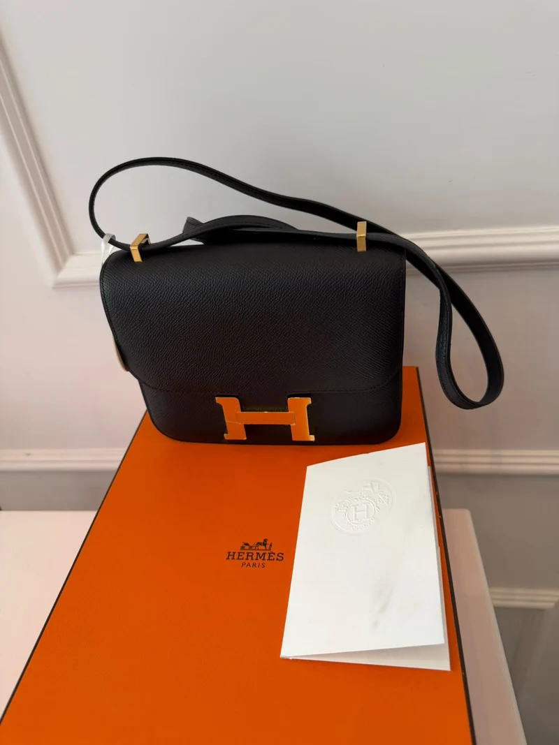 Hermes Constance Mini Epsom Leder Schwarz 2026