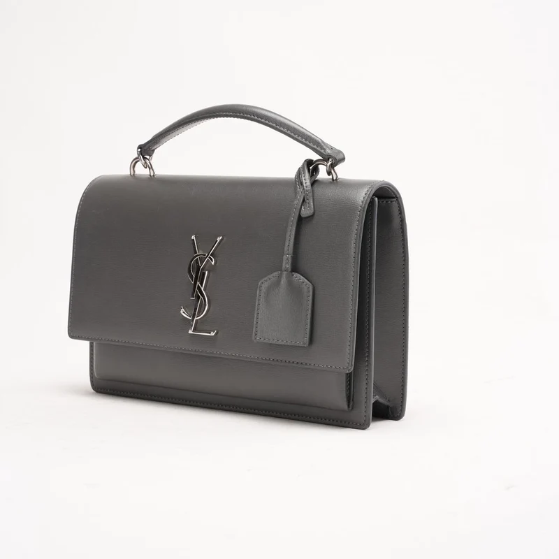 Saint Laurent Medium Sunset Henkeltasche Dunkelgrau 2020