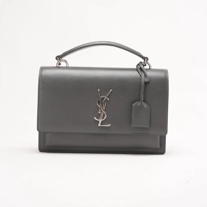 Saint Laurent Medium Sunset Henkeltasche Dunkelgrau 2020