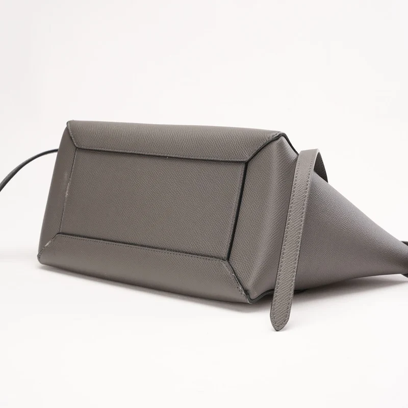 Celine Nano Gürteltasche in Grau aus genarbtem Kalbsleder 2018