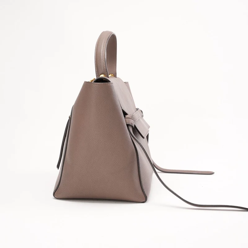 Celine Micro Belt Bag aus taupefarbenem genarbtem Kalbsleder, 2015