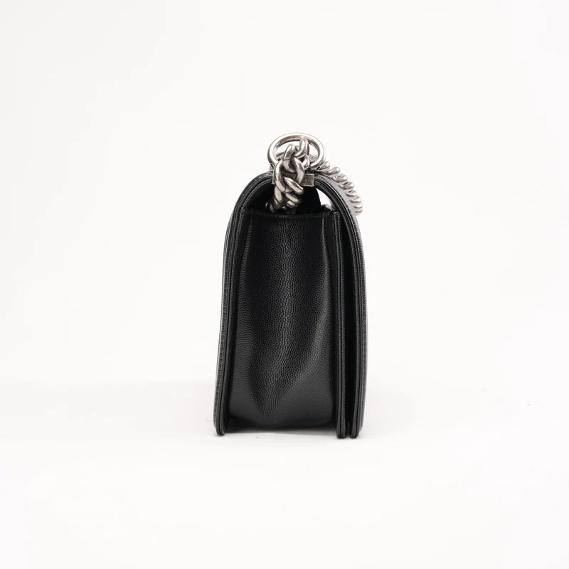 Chanel Black Caviar Quilted Medium Boy Flap Caviar 2019