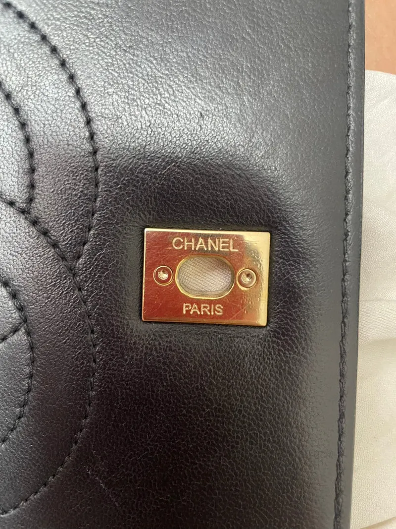 Chanel Small Trendy CC Top Handle Flap Bag aus schwarzem Lammleder, 2019