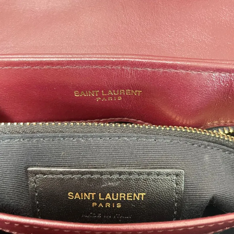 Saint Laurent Matelassé Toy Loulou Lammfell Burgund 2019