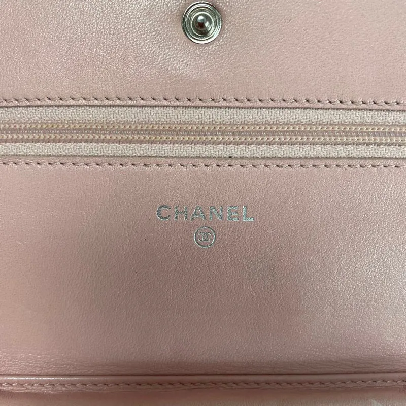 Chanel Timeless Wallet on Chain (WOC) Caviar Light Pink 2012