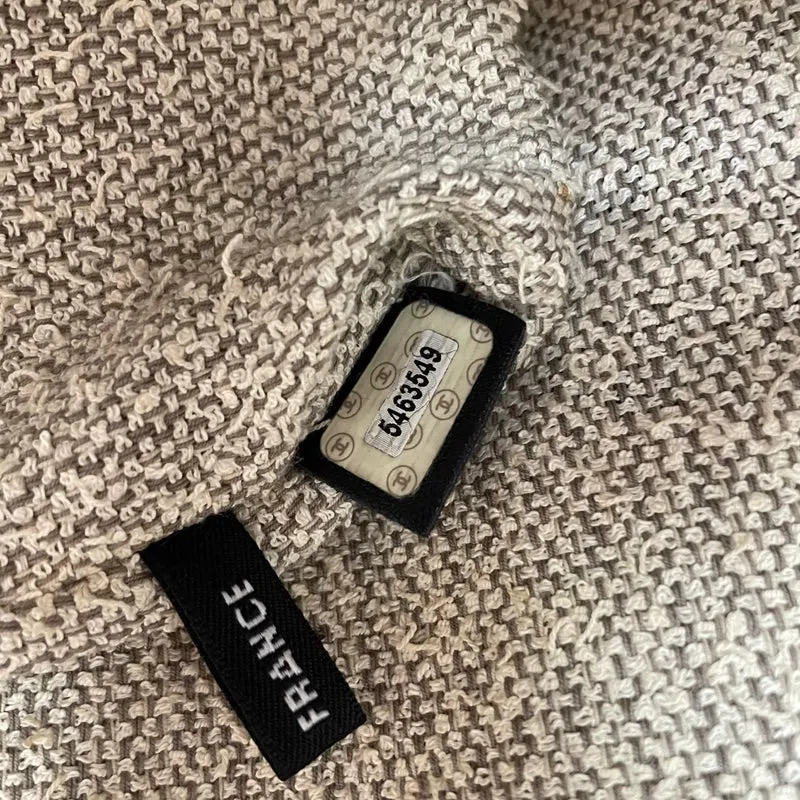Chanel Vintage 1998 Denim Clutch mit überlappendem Griff und Cutout-Details, Blau, 1998