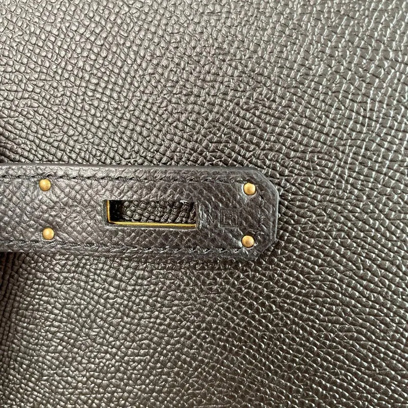 Hermès Kelly Sellier 32 Epsom Leder R Square Schwarz 2014