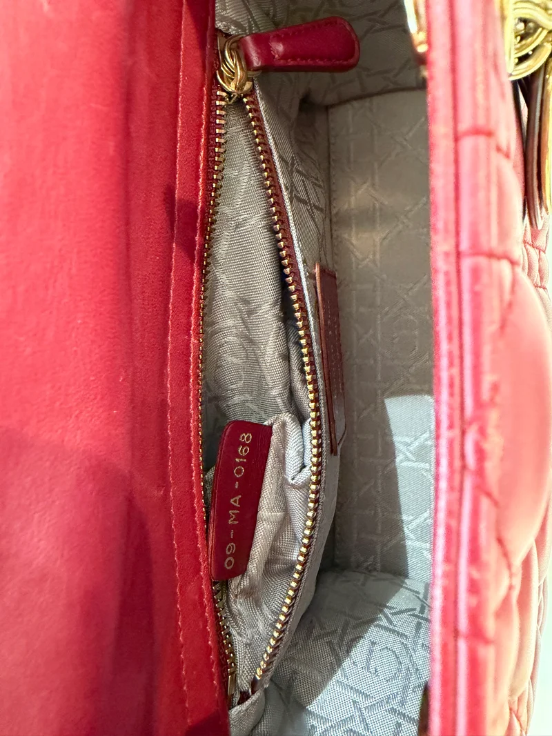 Dior Lady Dior Small Lamb Burgundy 2018