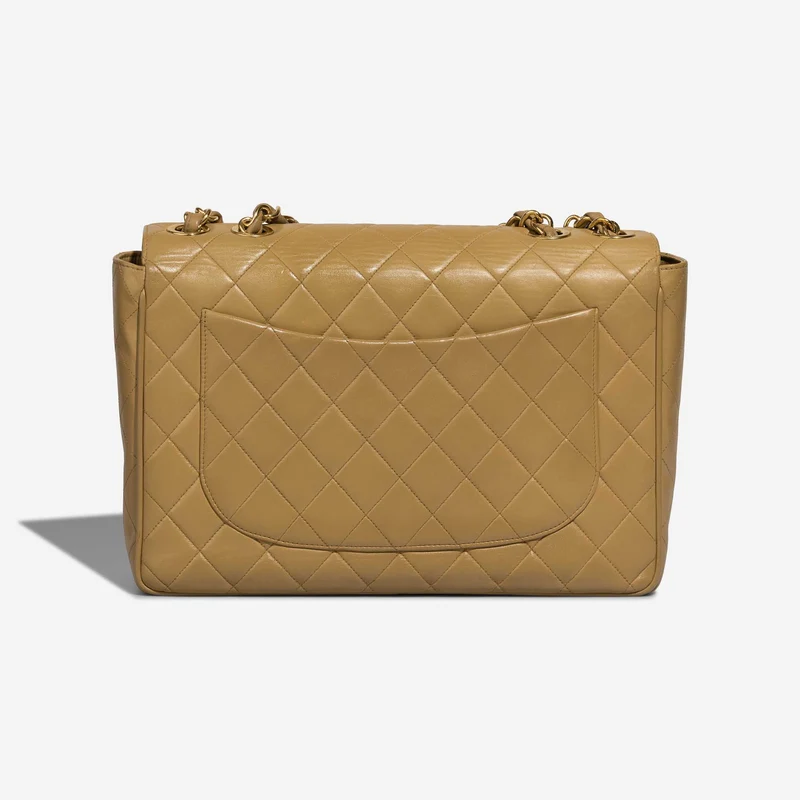 Chanel Vintage Timeless Maxi Lammbeige 1996