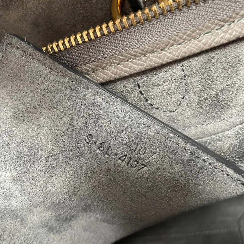 Celine Micro Belt Bag aus genarbtem Kalbsleder, Grau, 2017