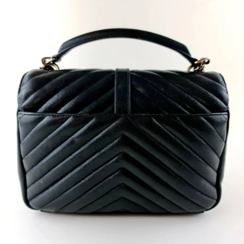 Yves Saint Laurent Black Medium College Bag