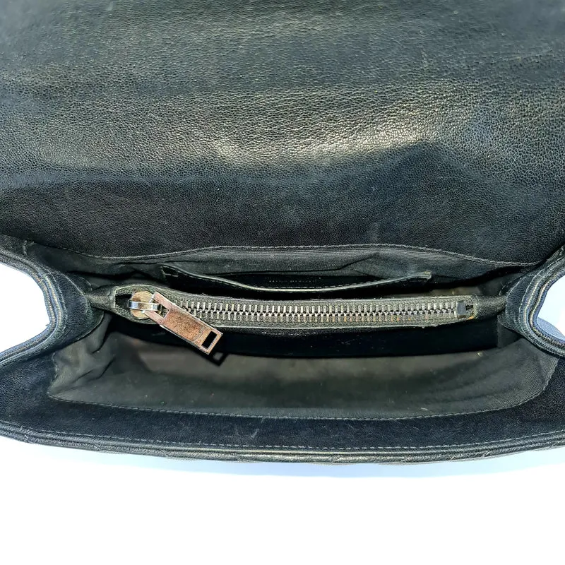 Yves Saint Laurent Black Medium College Bag