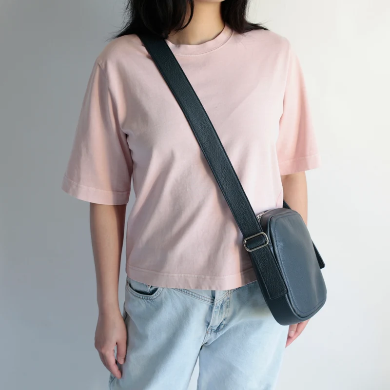 Handtasche ZIP Quadrat Blau