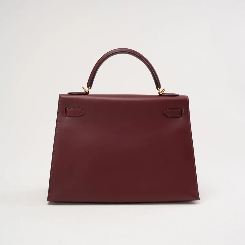 Hermès Kelly 32 Sellier Rot (Rouge H) Box Leder 2017