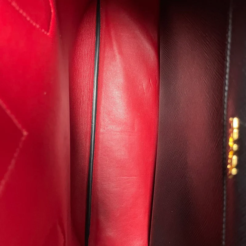 Prada Double Saffiano Medium Double Bag Schwarz