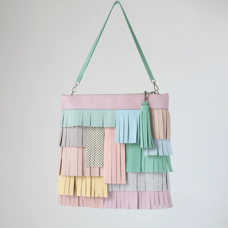 Fransentasche Pastell