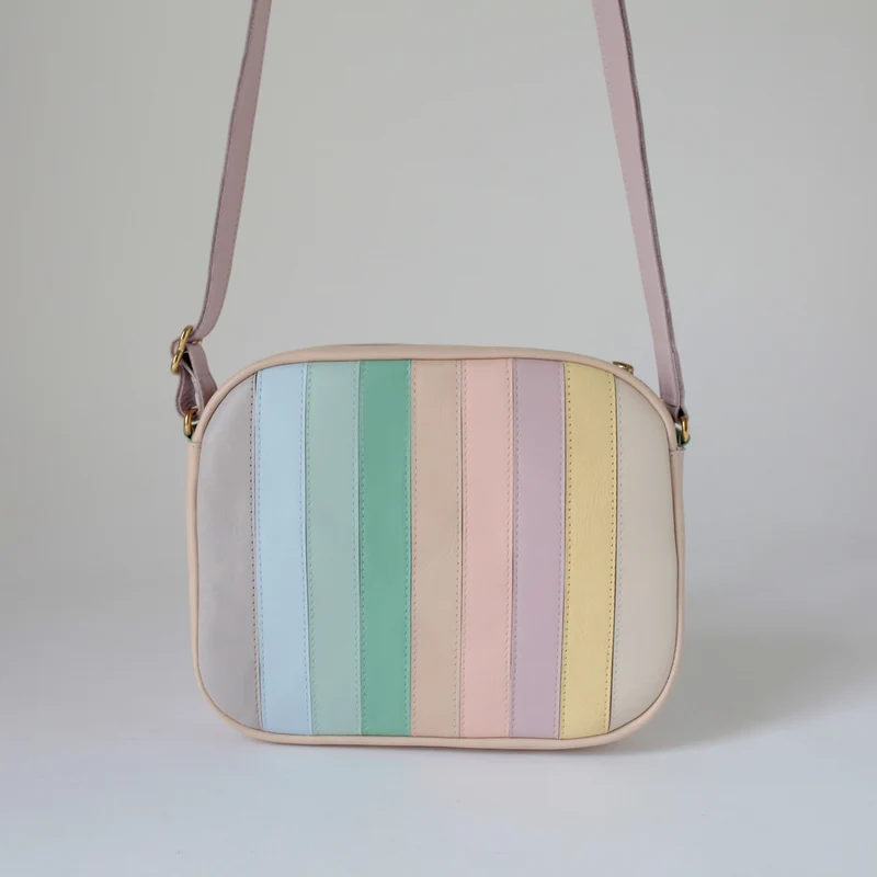 Handtasche ZIP M Pastell Mix