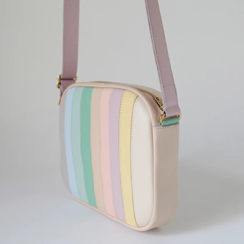 Handtasche ZIP M Pastell Mix