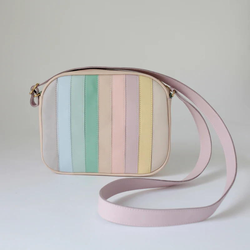 Handtasche ZIP M Pastell Mix