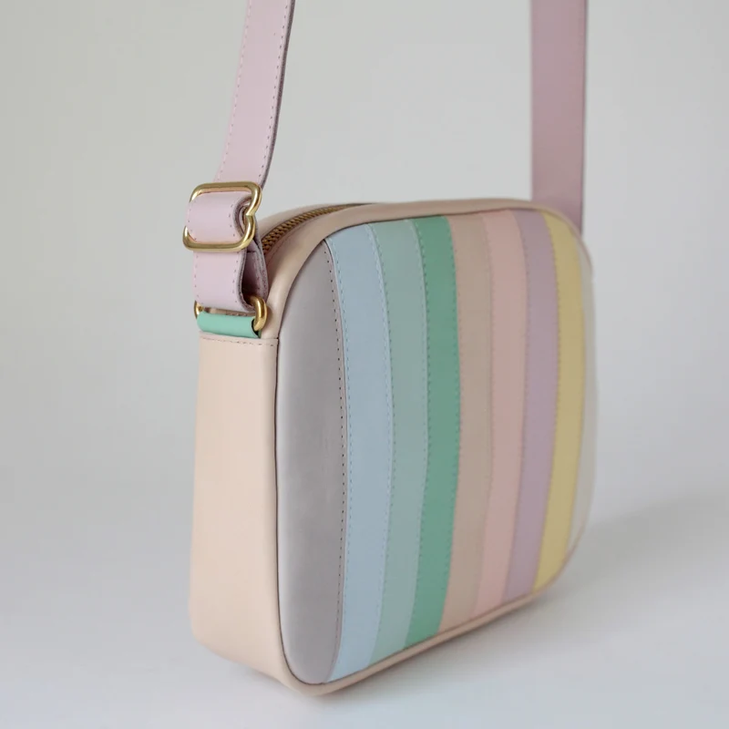 Handtasche ZIP M Pastell Mix