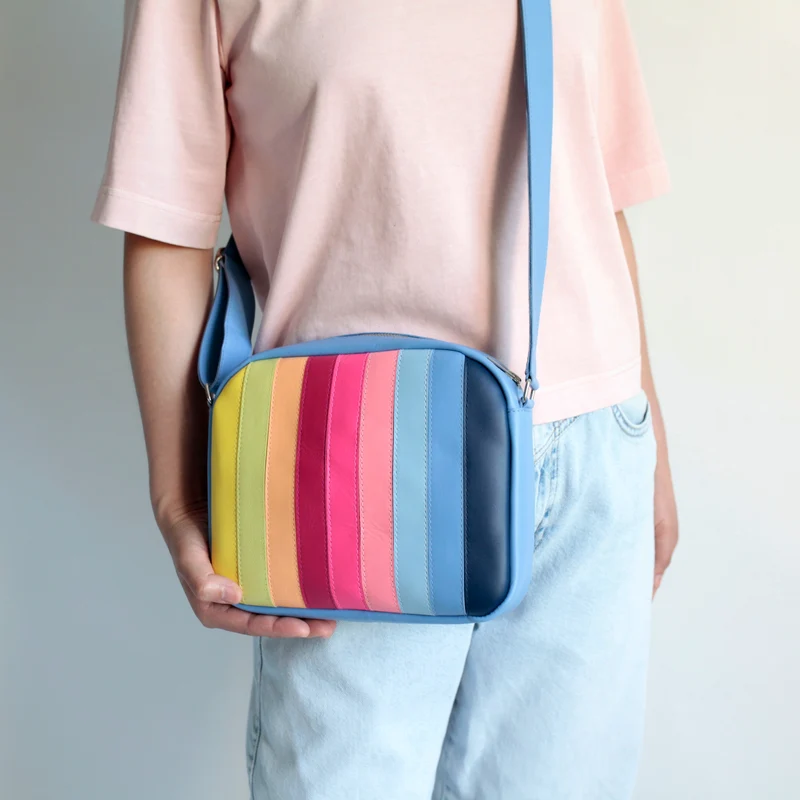 Handtasche ZIP M Sky MIX