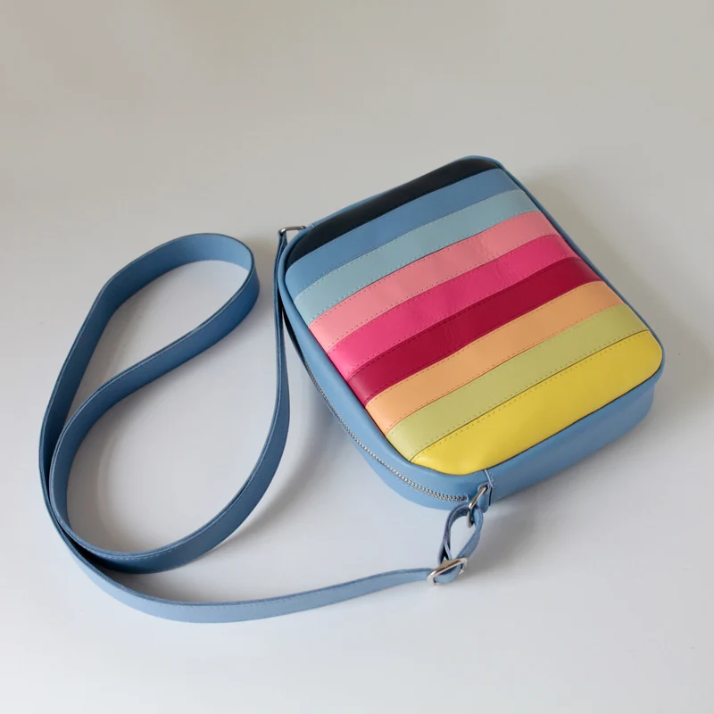 Handtasche ZIP M Sky MIX