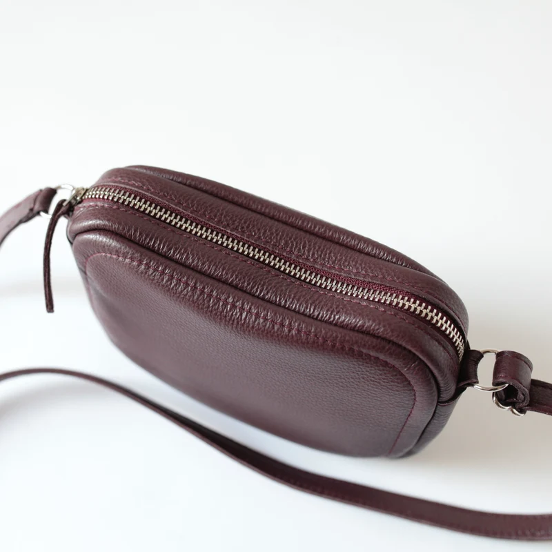 Handtasche ZIP S Burgundy