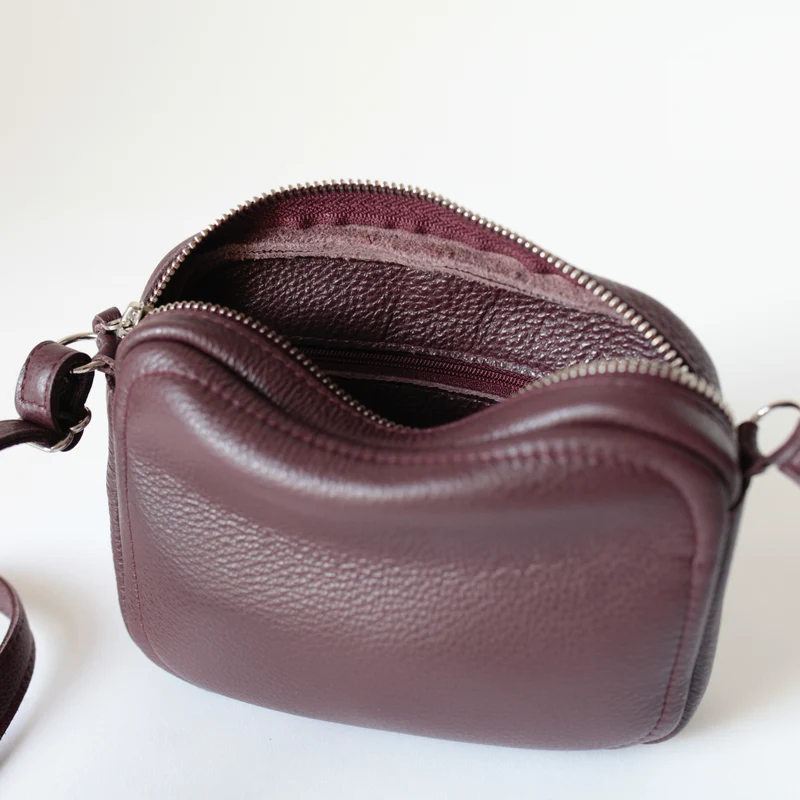 Handtasche ZIP S Burgundy