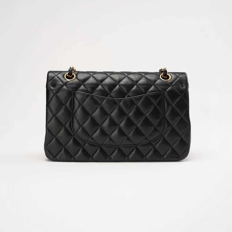 Chanel Classic Medium Double Flap Lamb Black 2017