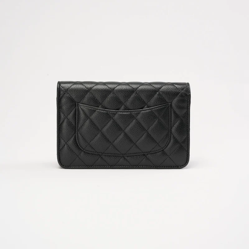 Chanel Wallet on Chain (WOC) Kaviarleder Schwarz 2020