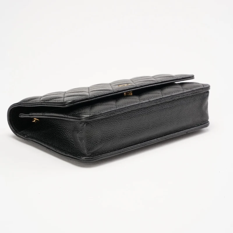 Chanel Wallet on Chain (WOC) Kaviarleder Schwarz 2020