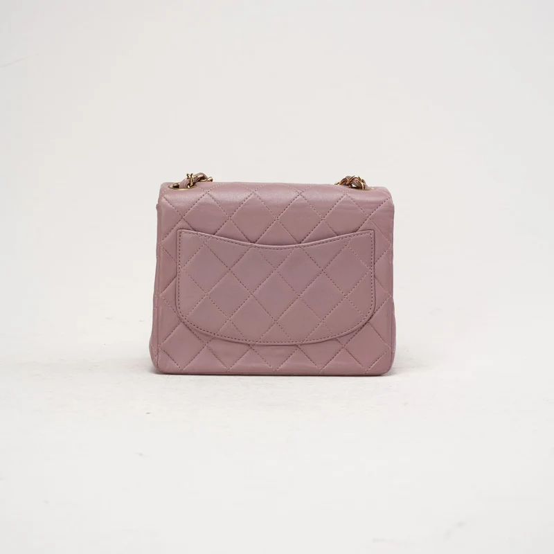 Chanel Vintage Mini Square Classic Flap Pink 2002
