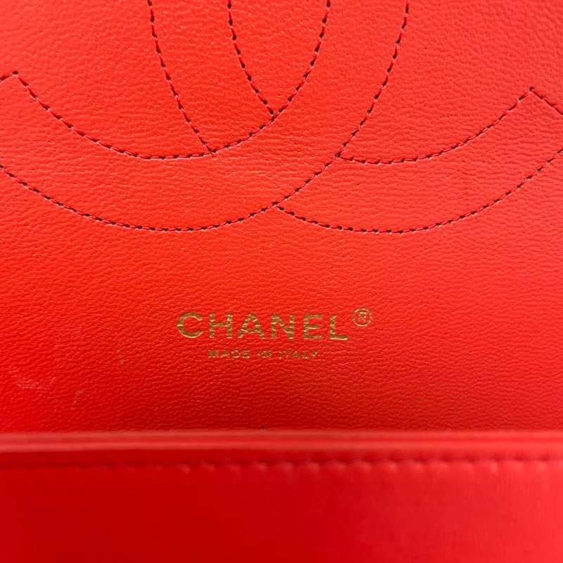 Chanel Classic Jumbo Double Flap Lammleder Rot 2017