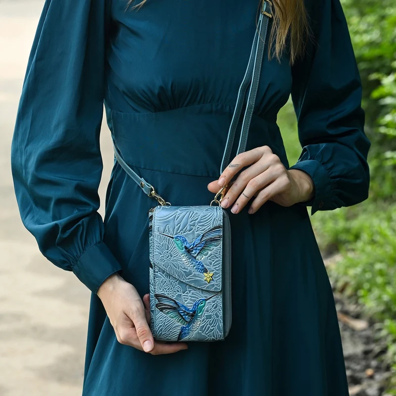 RFID-blockierende Crossbody-Telefonhülle - 1173