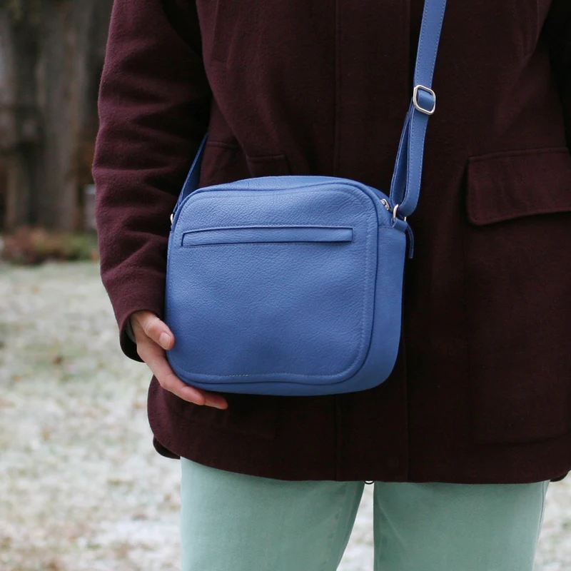 Handtasche ZIP M Kornblumenblau